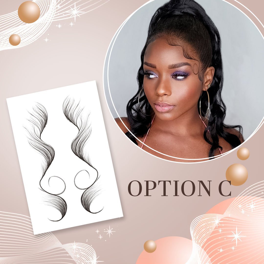 Hair Edge Tattoo Sticker