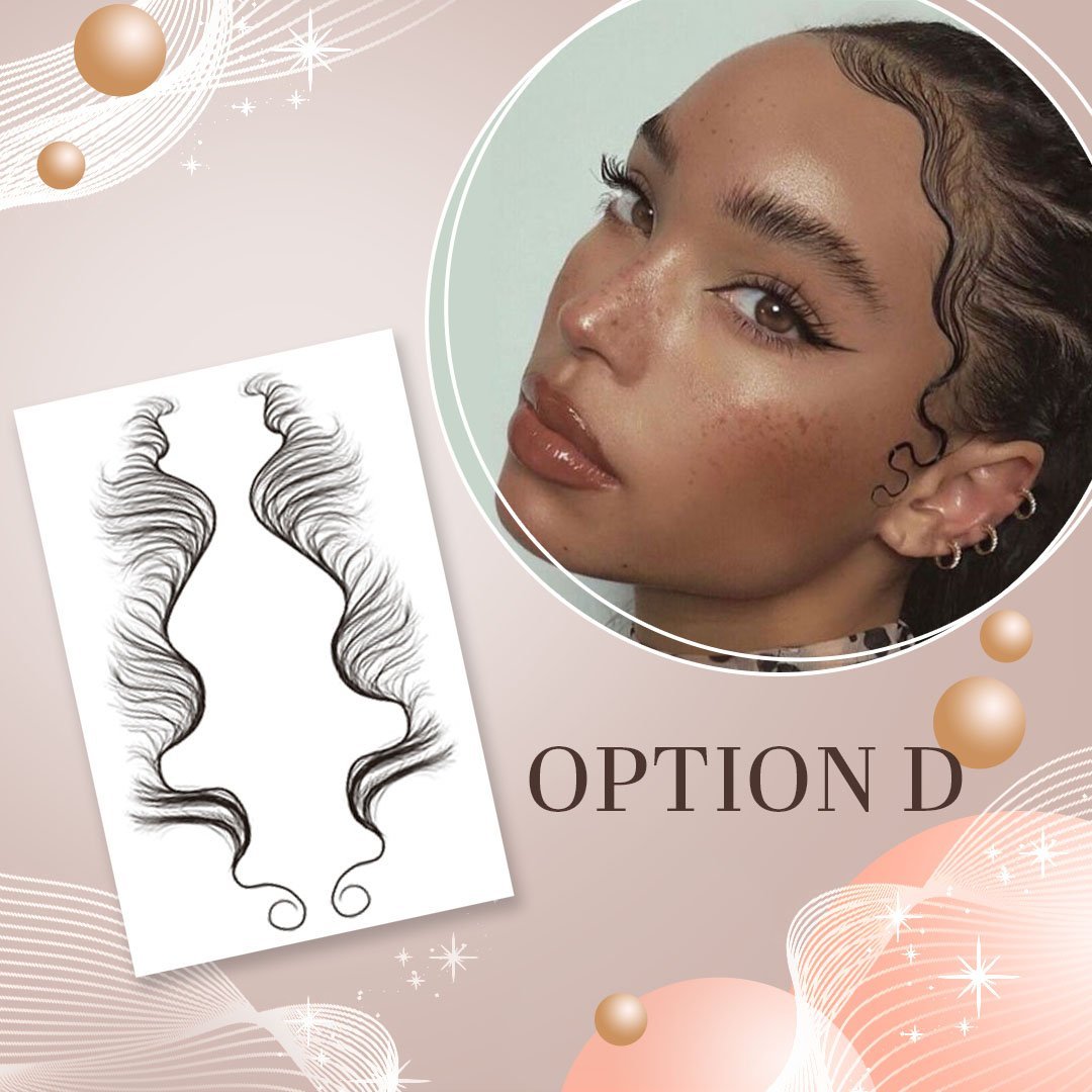 Hair Edge Tattoo Sticker