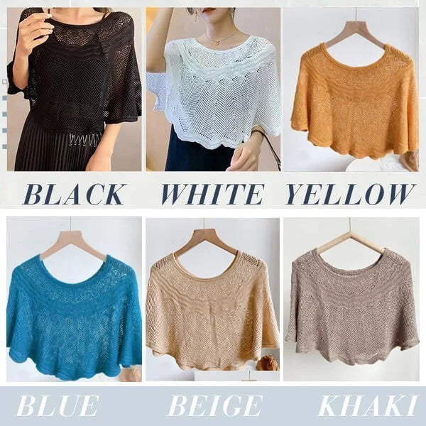 Knitted Sun-proof Shawl (đ„Gift Pearl Clips 1pcđ„)