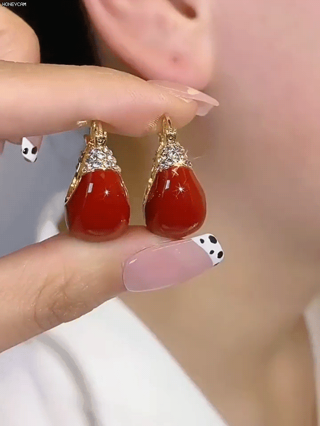 Diamond-encrusted Elegant Earrings