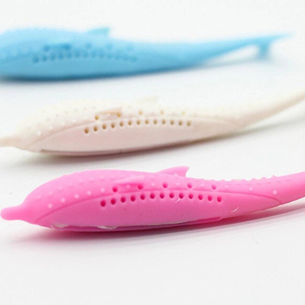 Cat Self-Cleaning Toothbrush - With Catnip INSIDE