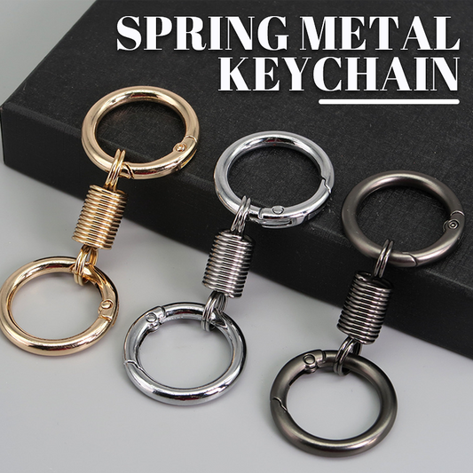 🔥Nordic retro double ring keychain