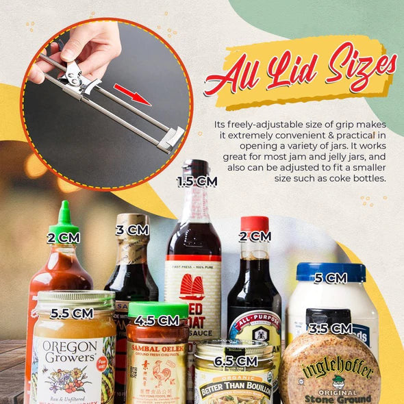 Easy Open Adjustable Jar Opener
