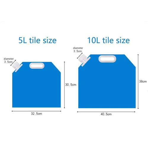 Outdoor folding water bag