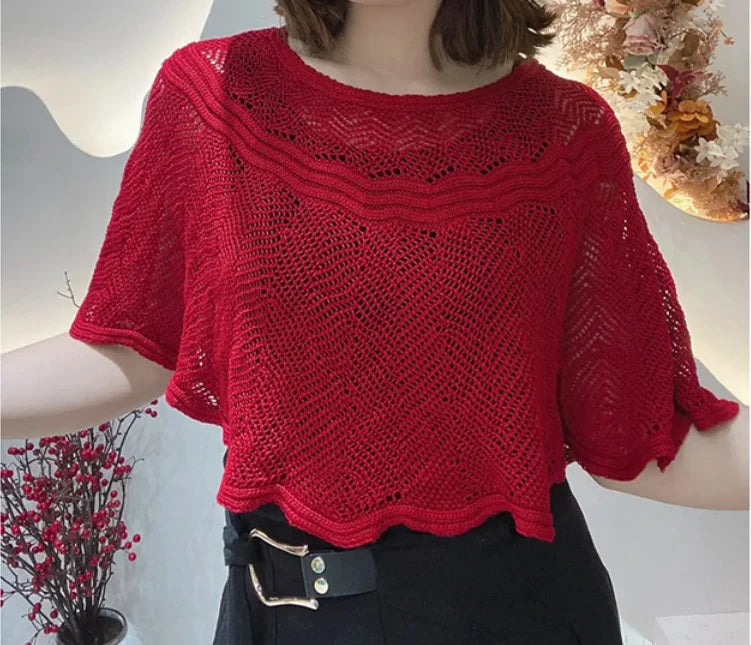 Knitted Sun-proof Shawl (đ„Gift Pearl Clips 1pcđ„)