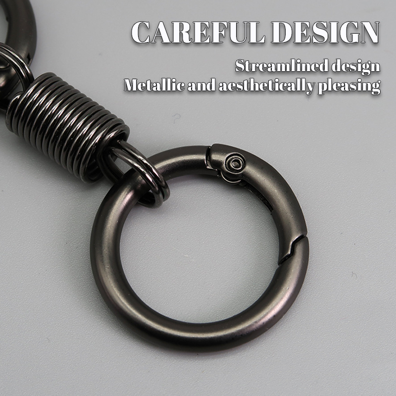 🔥Nordic retro double ring keychain