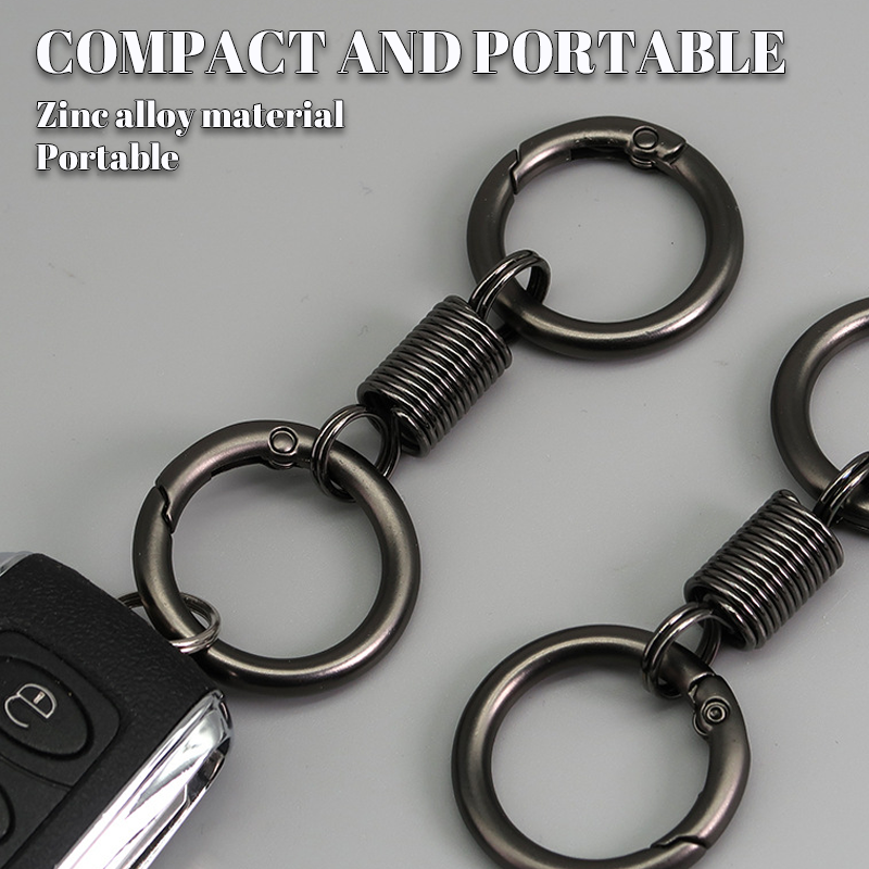 🔥Nordic retro double ring keychain