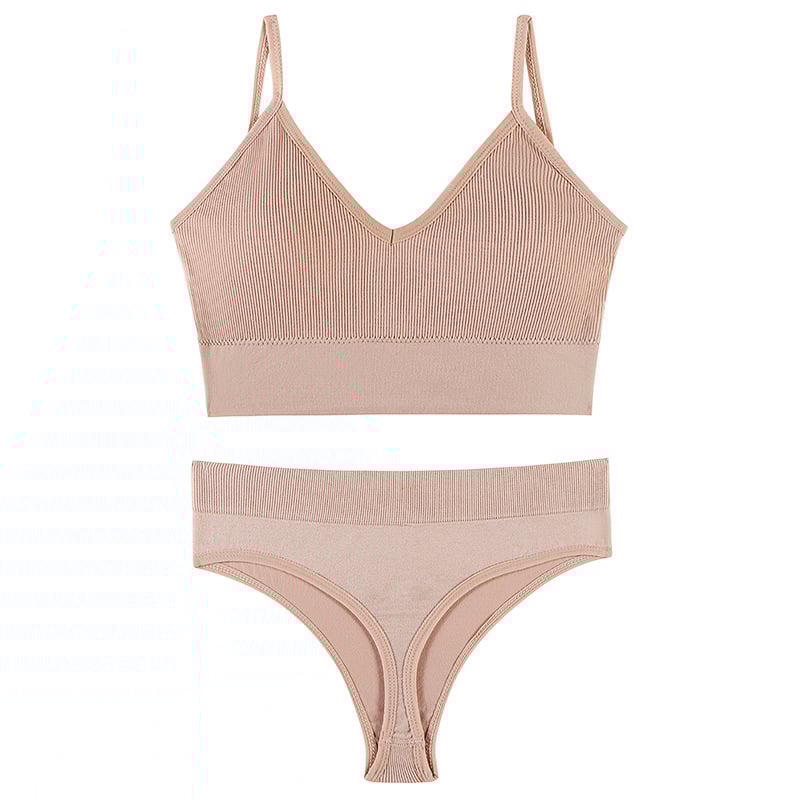 Large size sexy back bra & sexy panties combination set