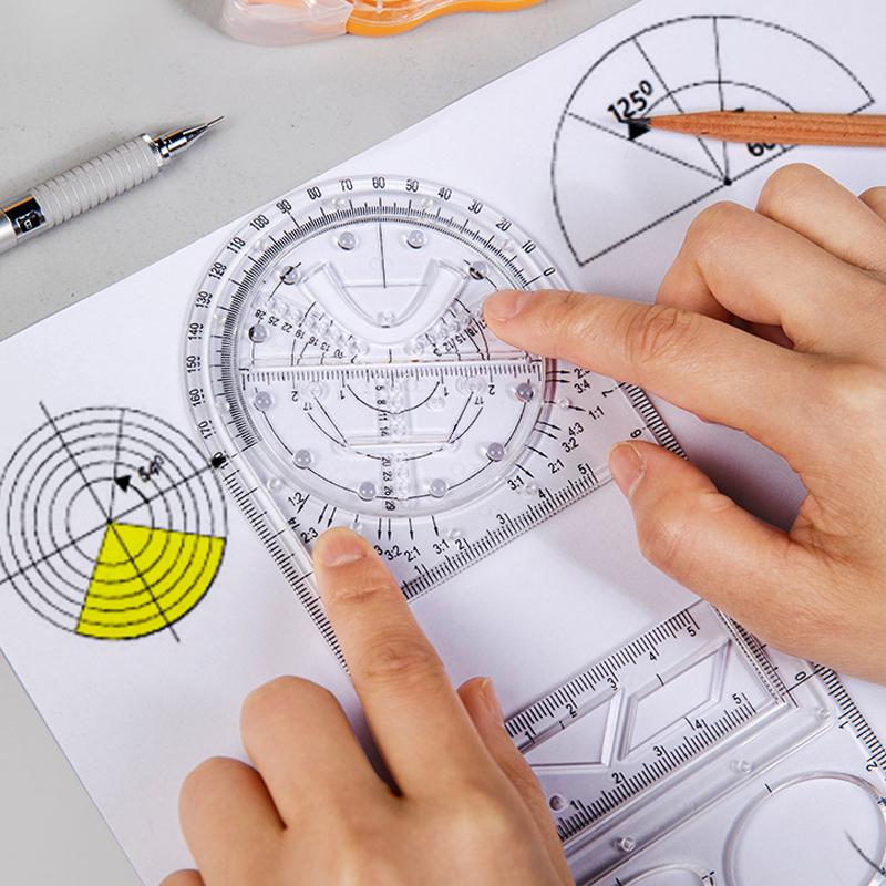 MULTIFUNCTIONAL MATH GEOMETRIC RULER