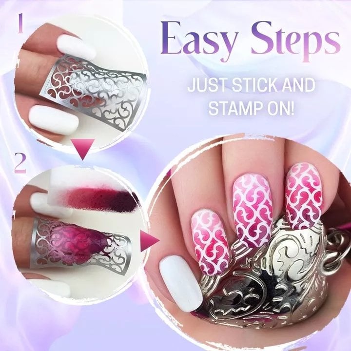 Nail Art Stencil Sticker (Buy 1 Free 1)