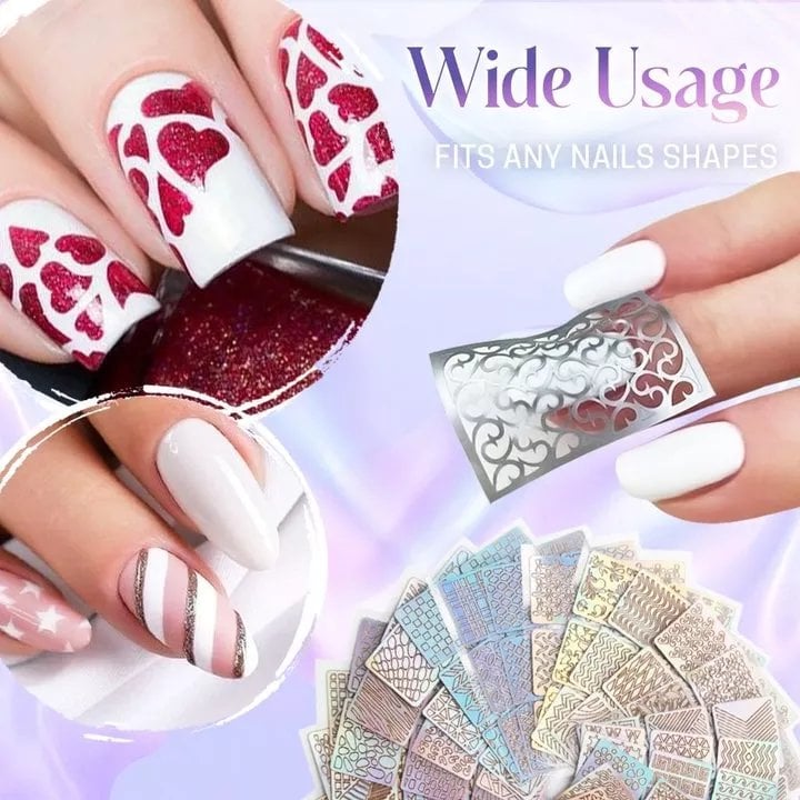 Nail Art Stencil Sticker (Buy 1 Free 1)