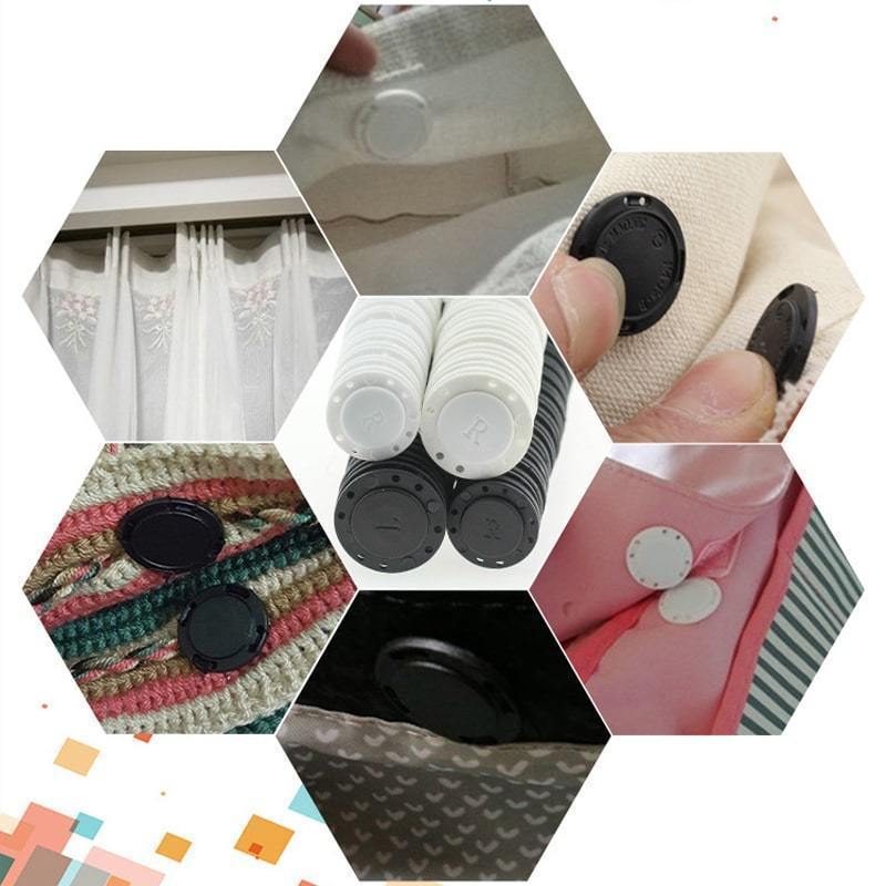 HIGH-GRADE INVISIBLE PLASTIC MAGNET BUTTON (5PCS)