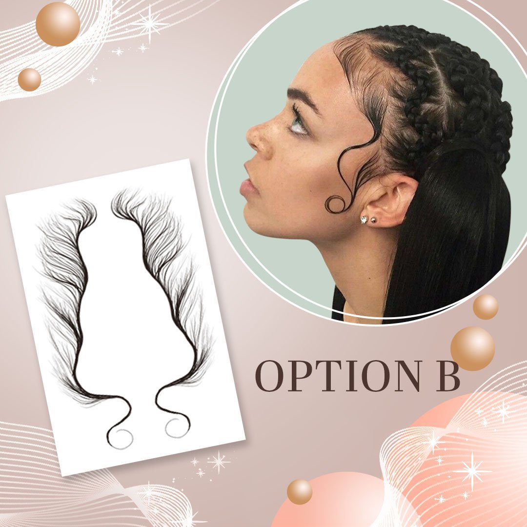 Hair Edge Tattoo Sticker