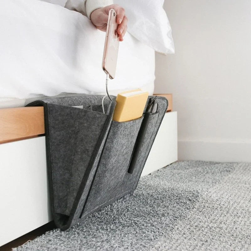 Felt Bedside Locker Sofa Pocket