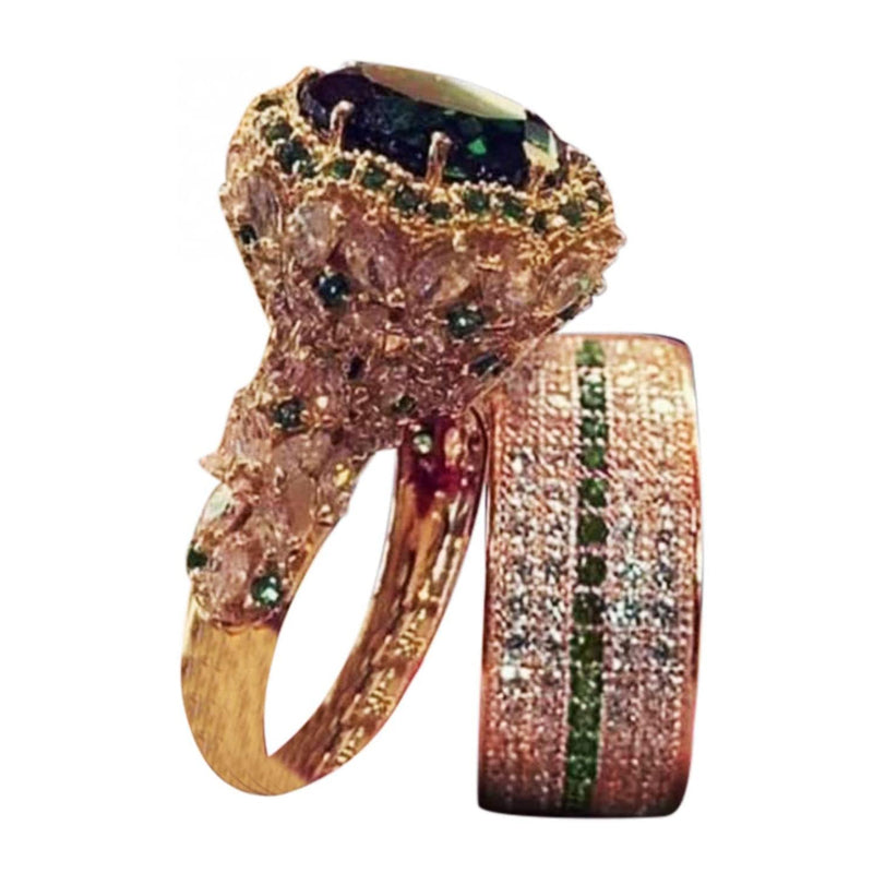 Fashionable Diamond Ladies Set Ring