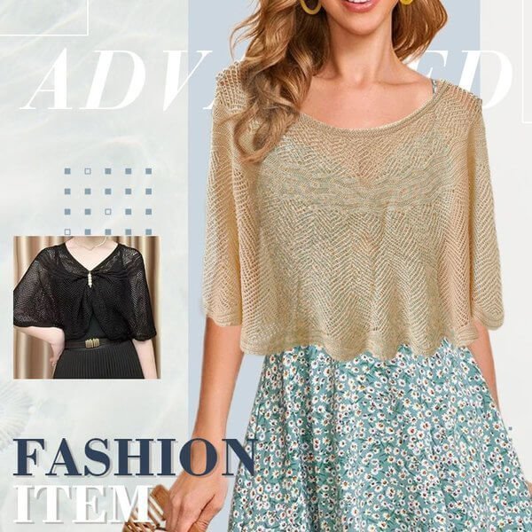 Knitted Sun-proof Shawl (đ„Gift Pearl Clips 1pcđ„)