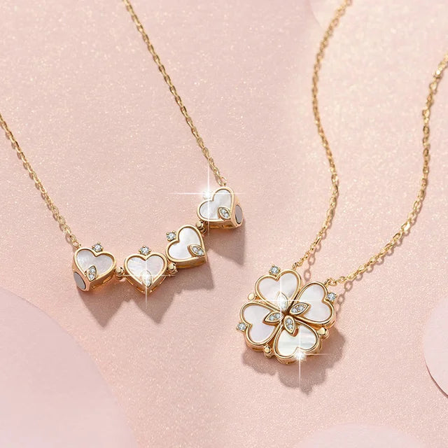 Lucky Four Leaf Clover Pendant Necklace