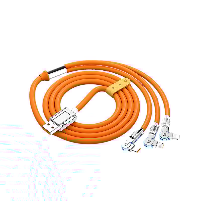 180° Rotating 3-in-1 120W Fast Charging Data Cable