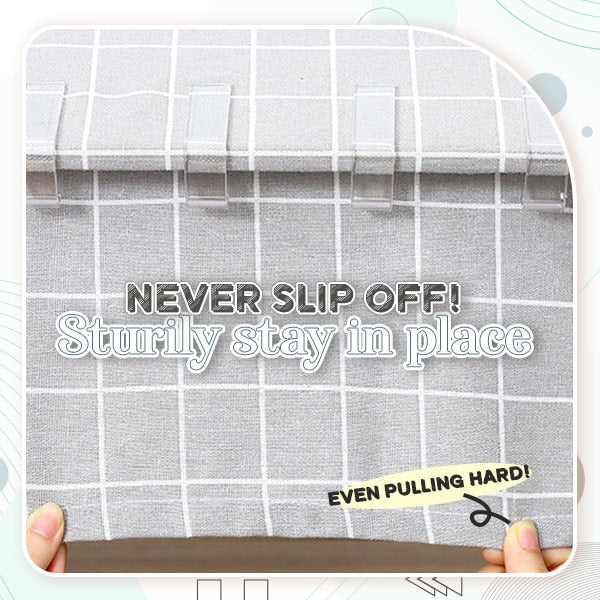 Easy-Fix Transparent Tablecloth Clips(4pcs)