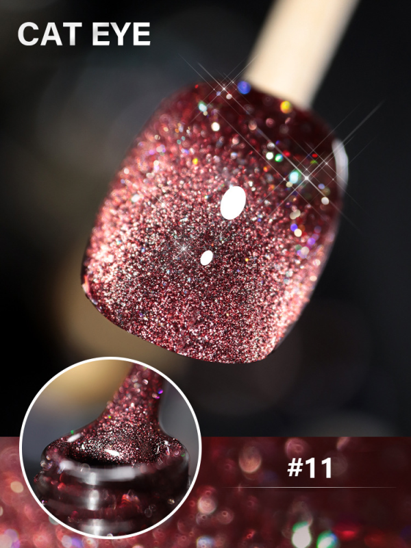 Laser Diamond Cat Eye Nail Polish
