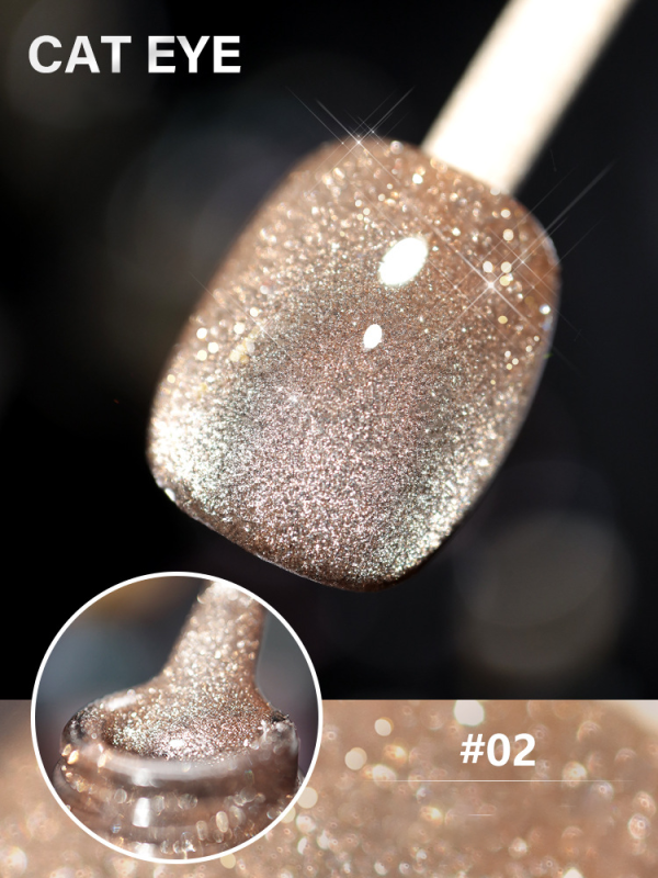 Laser Diamond Cat Eye Nail Polish