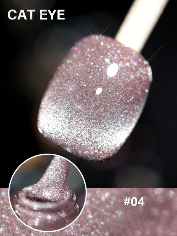 Laser Diamond Cat Eye Nail Polish