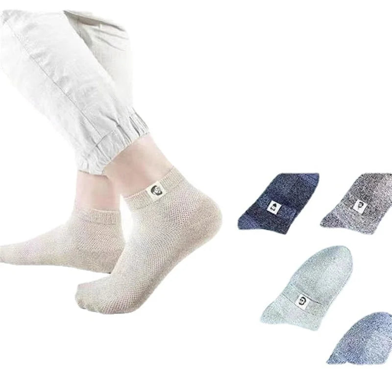 MEN'S BREATHABLE ANTI-BACTERIAL DEODORANT SOCKS (3 Pairs)