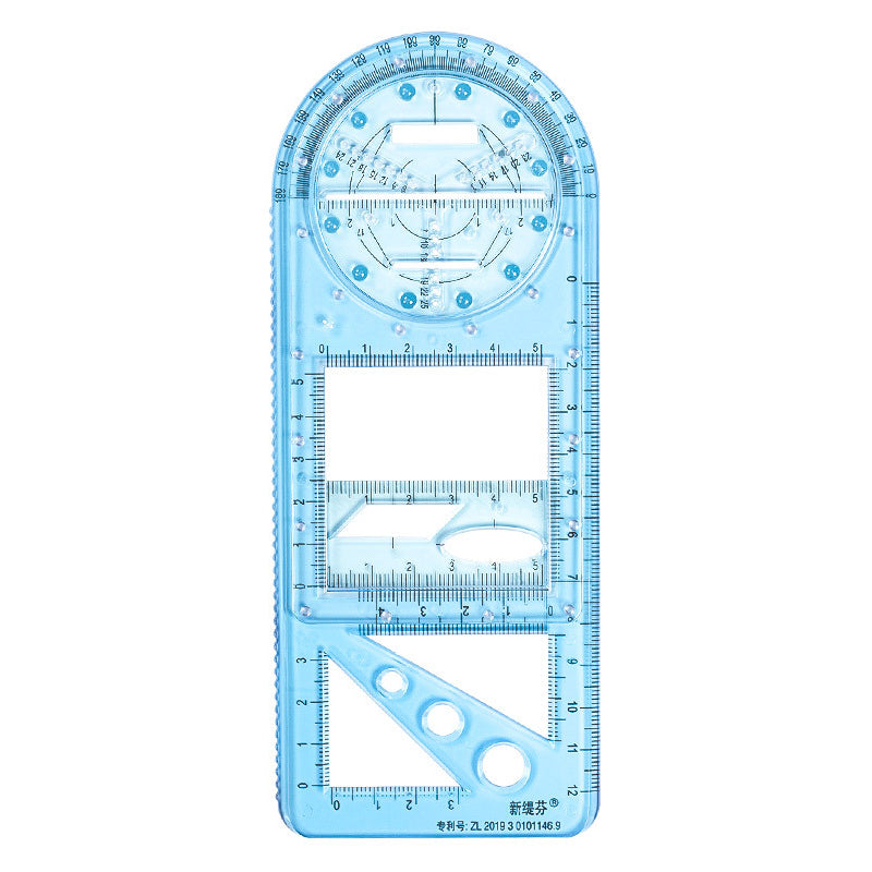 MULTIFUNCTIONAL MATH GEOMETRIC RULER