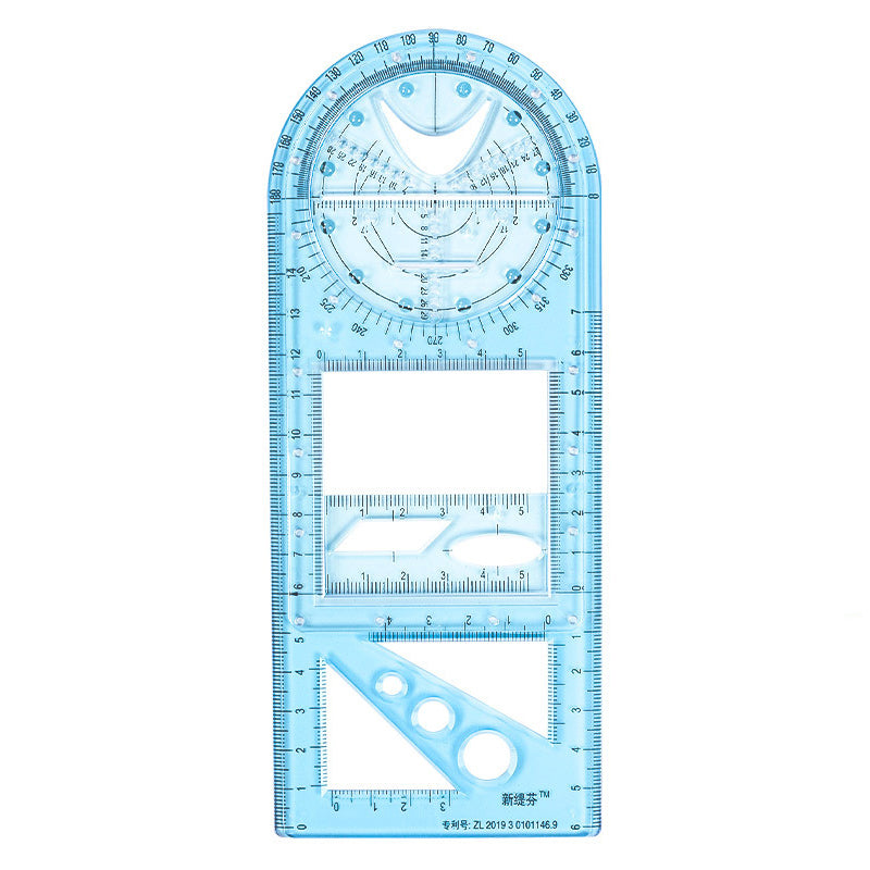 MULTIFUNCTIONAL MATH GEOMETRIC RULER