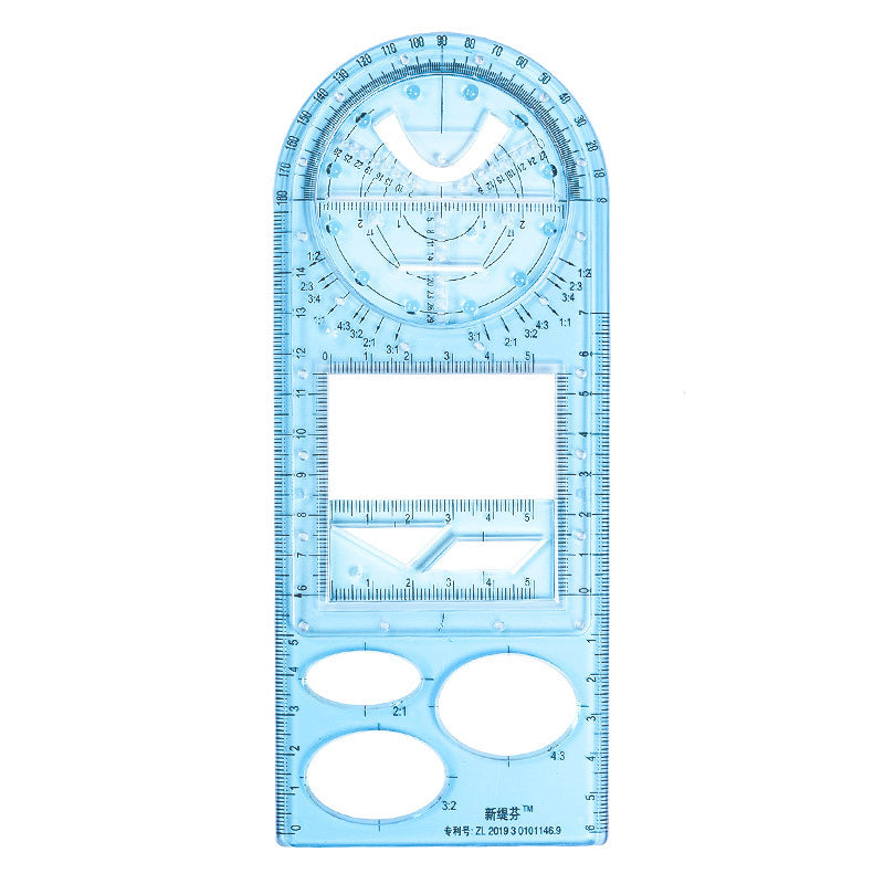 MULTIFUNCTIONAL MATH GEOMETRIC RULER