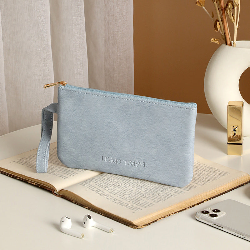 Portable Women Leather Travel Pouch
