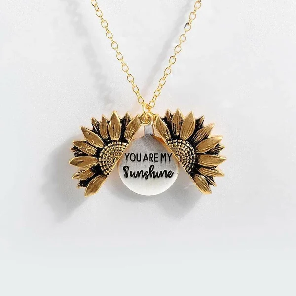🌞"YOU ARE MY SUNSHINE" SUNFLOWER NECKLACE🌻