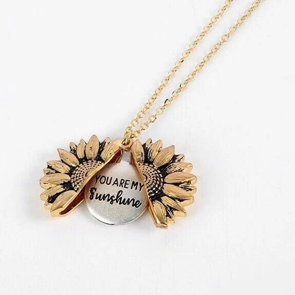 🌞"YOU ARE MY SUNSHINE" SUNFLOWER NECKLACE🌻