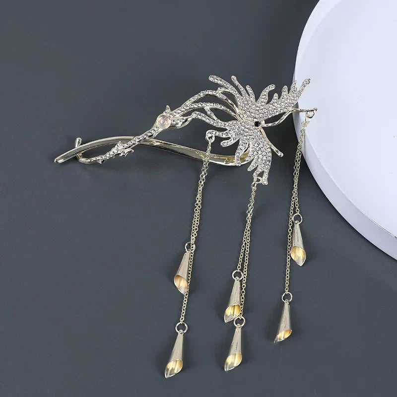 High-Quality Butterfly Tassel Hair Clip