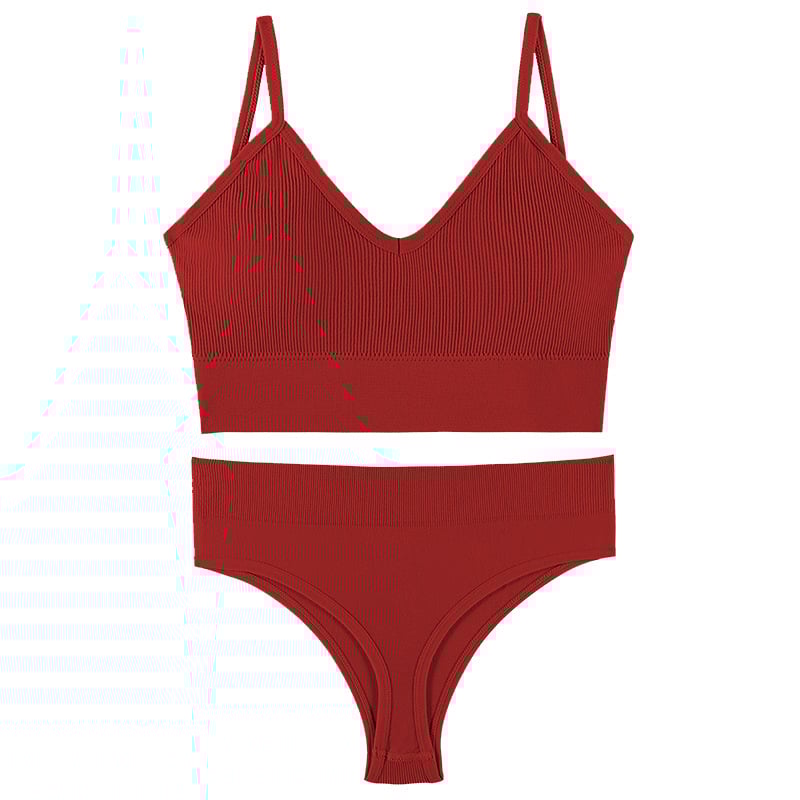 Large size sexy back bra & sexy panties combination set