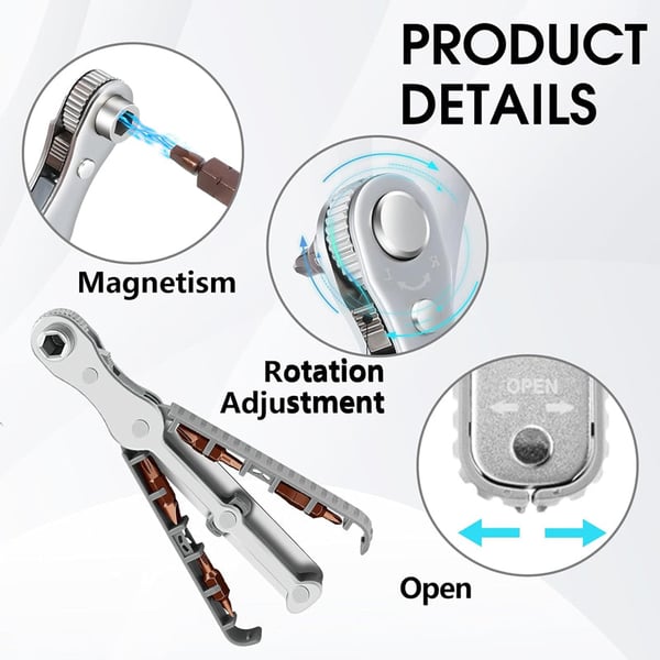 🔥 Bidirectional Ratchet Screwdriver Set