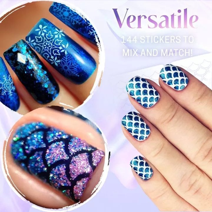 Nail Art Stencil Sticker (Buy 1 Free 1)