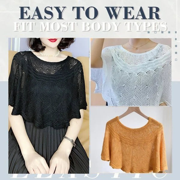 Knitted Sun-proof Shawl (đ„Gift Pearl Clips 1pcđ„)