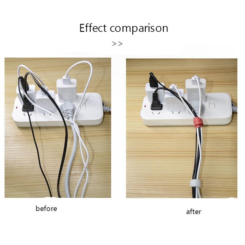 T-type Adhesive Velcro Fastener Tape (50 Pcs)