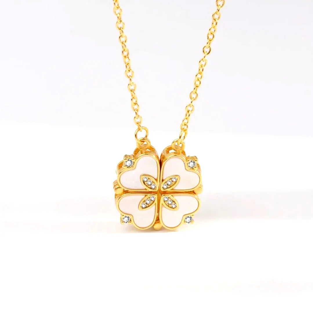 Lucky Four Leaf Clover Pendant Necklace