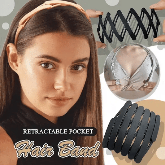 Retractable Pocket Hair Band