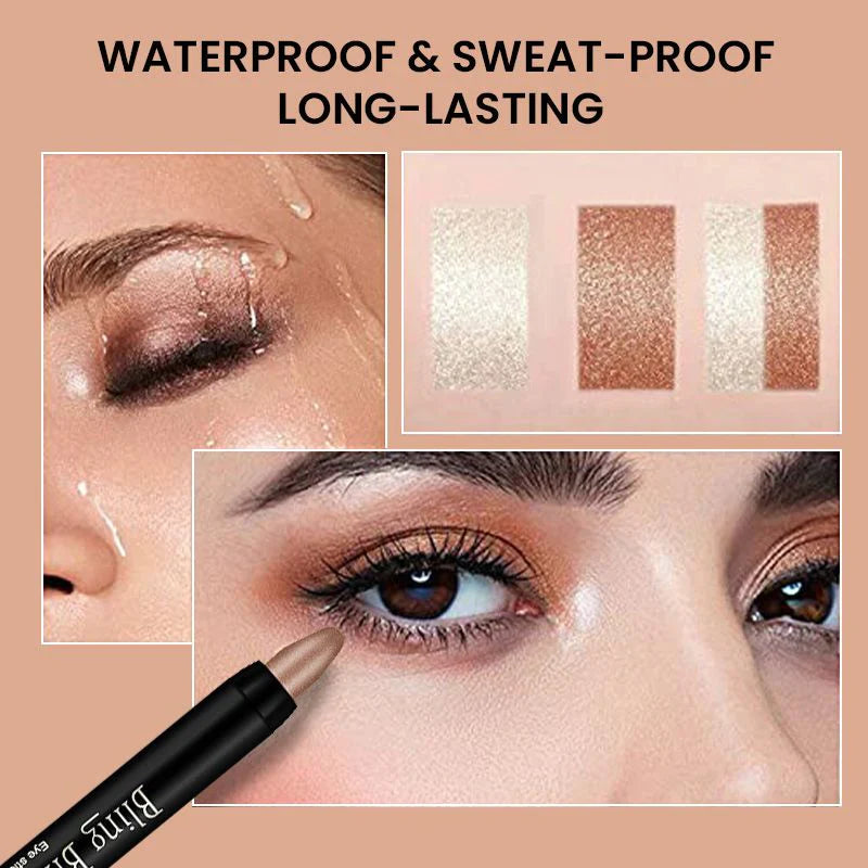 ✨15 Colors Highlighter Eyeshadow Pencil ✏️ Waterproof Glitter Eye Shadow Eyeliner Pen