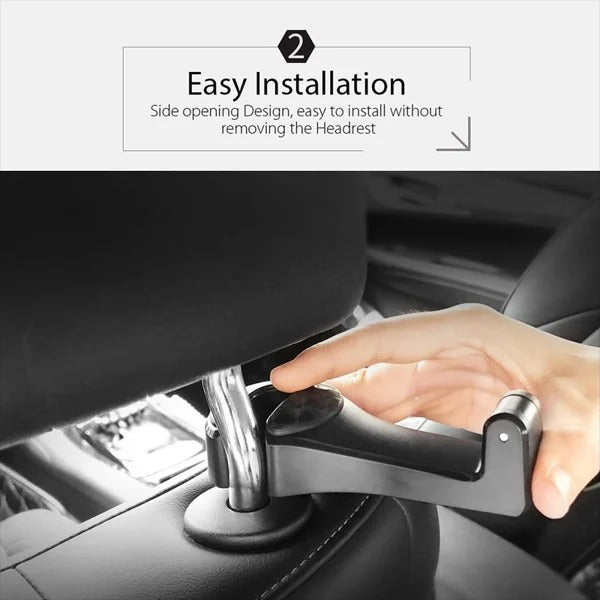 Car Seat Rear Hook with Mobile Phone Holder