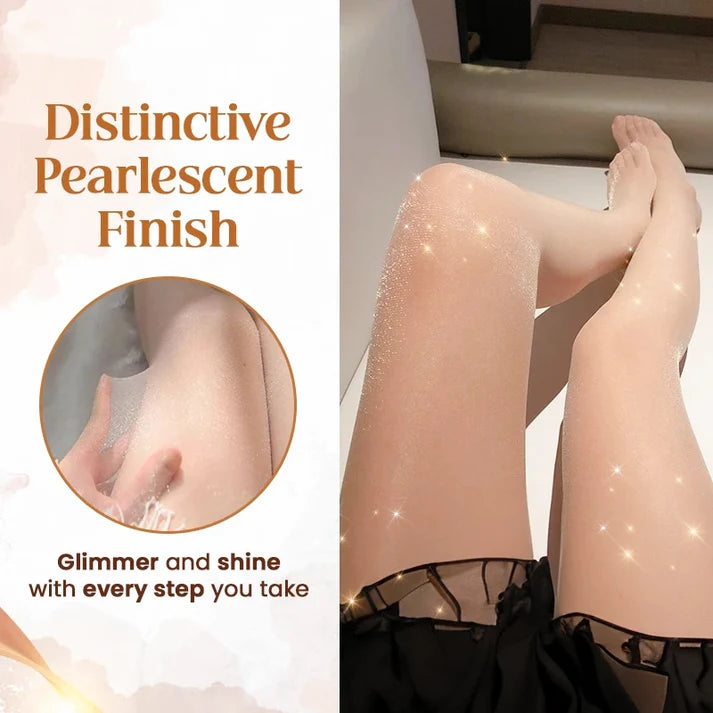 Pearlescent Silk Stockings Sexy Nylon Pantyhose