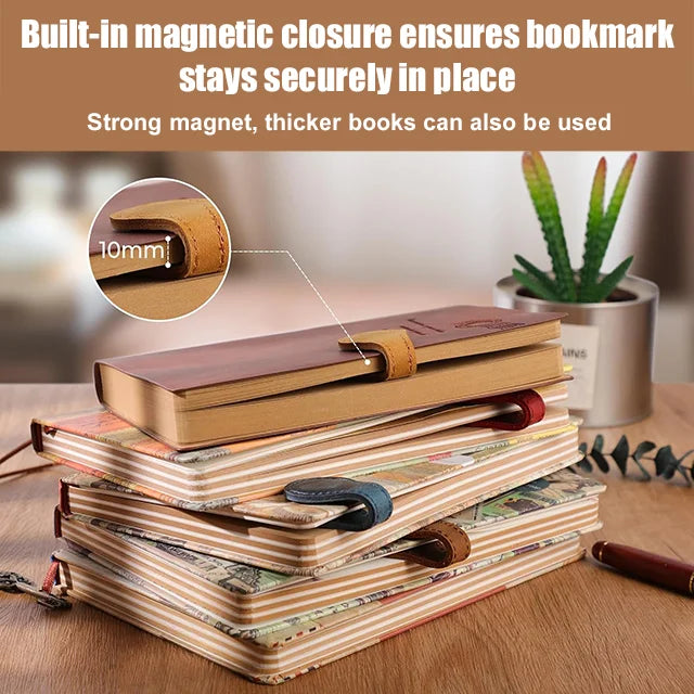 Retro Crazy Horse Magnetic Bookmark