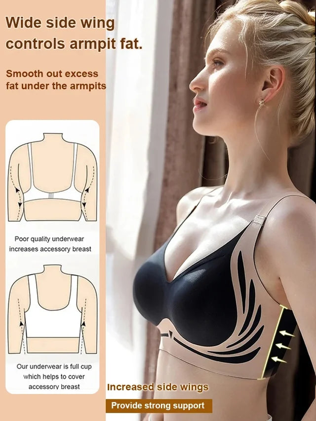 Lifting Anti-Sagging Wireless Push-up Bra