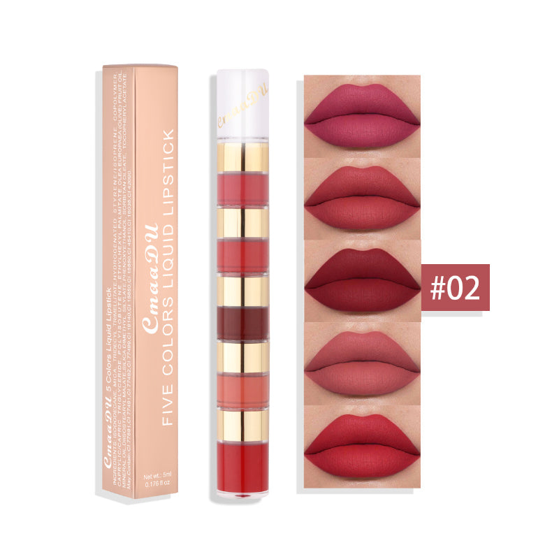 5 in 1 Matte Lipstick Set