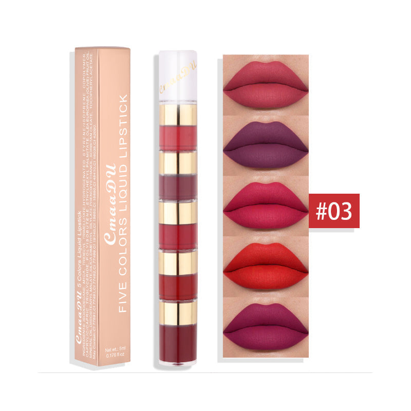 5 in 1 Matte Lipstick Set