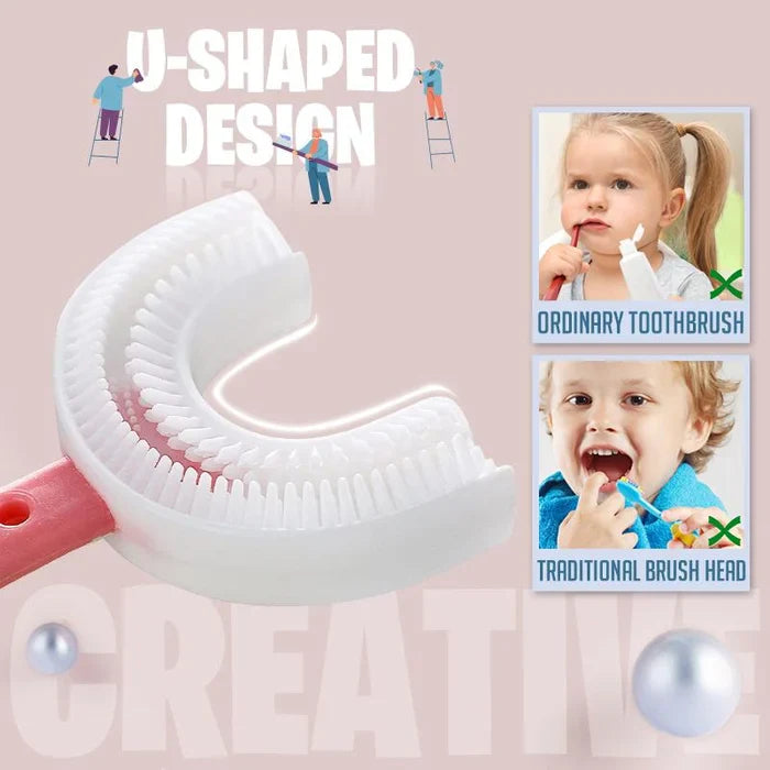 🎁360° Kids U-Shaped Toothbrush