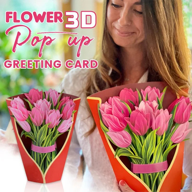 Pop-up Flower Bouquet Greeting Cards